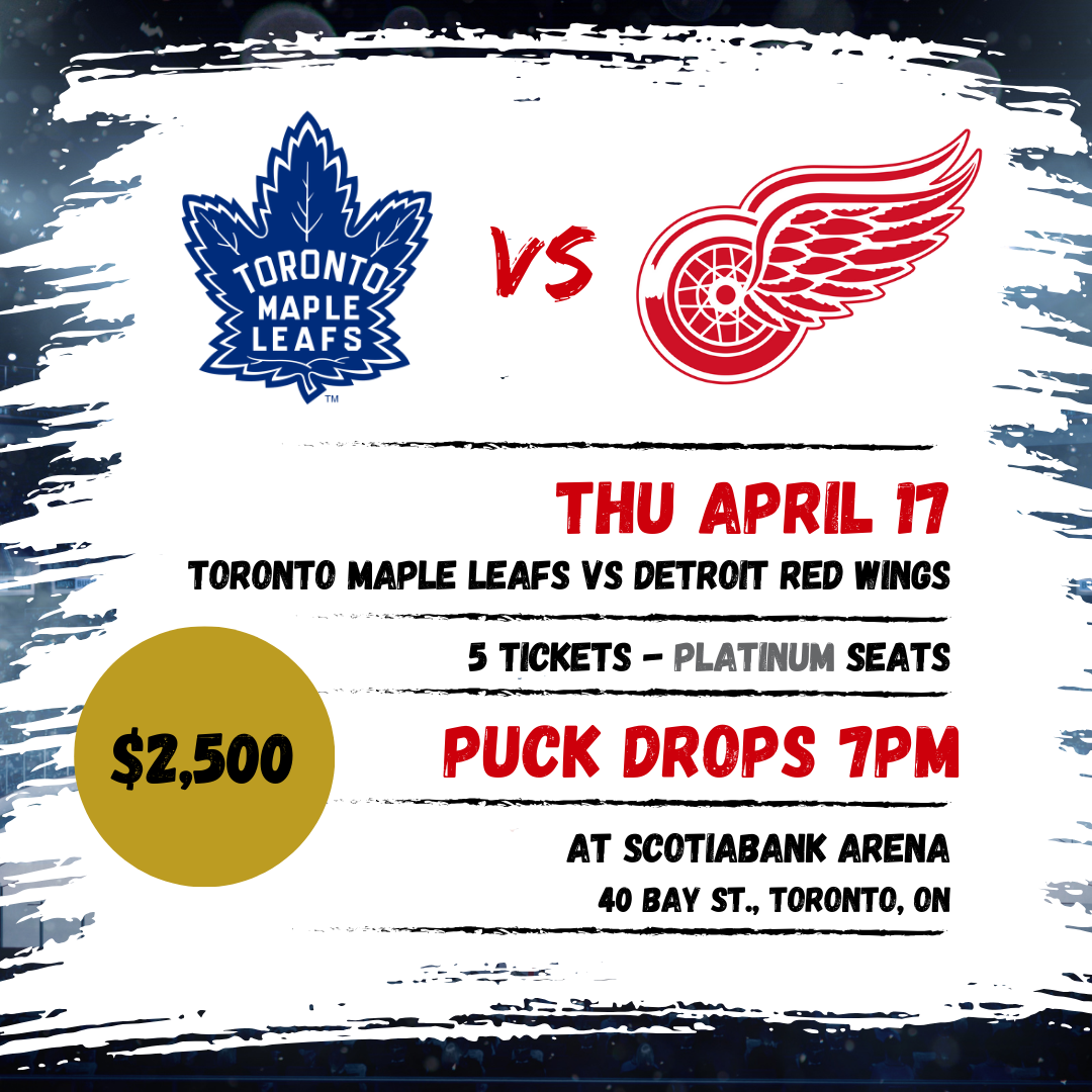 Detroit Red Wings @ Toronto Maple Leafs - 5 Platinum Seats